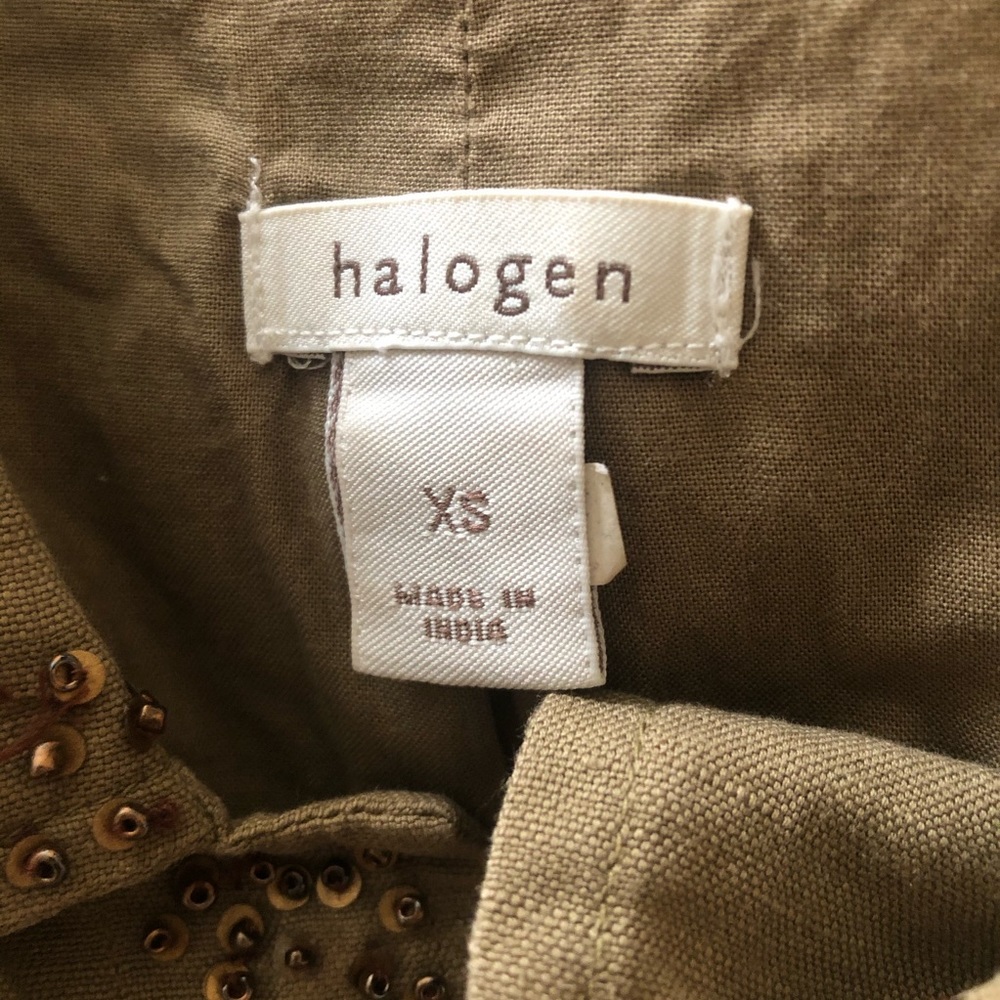 Halogen Linen blend jacket blazer - Picture 7 of 10